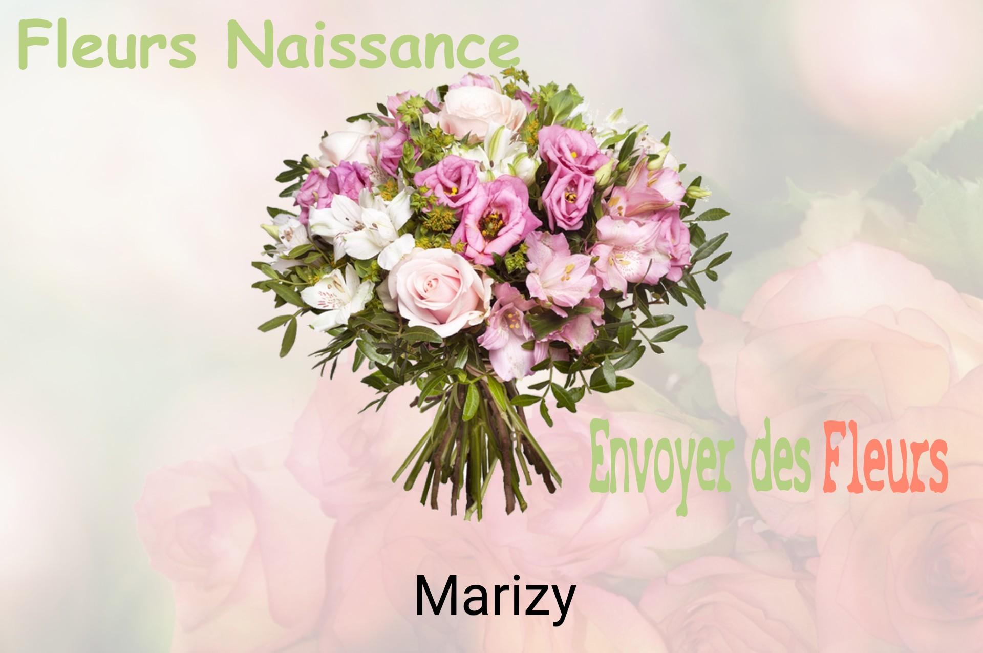 Bouquet de fleurs de naissance livré à Marizy